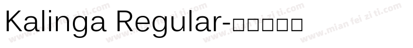 Kalinga Regular字体转换